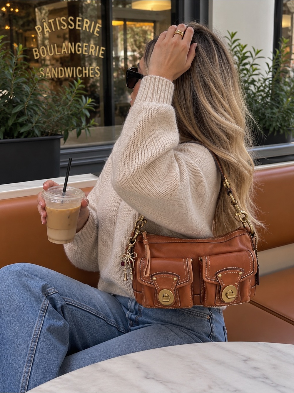 Coach Legacy 65th Anniversary Butterscotch Leather Double Turnlock Bag